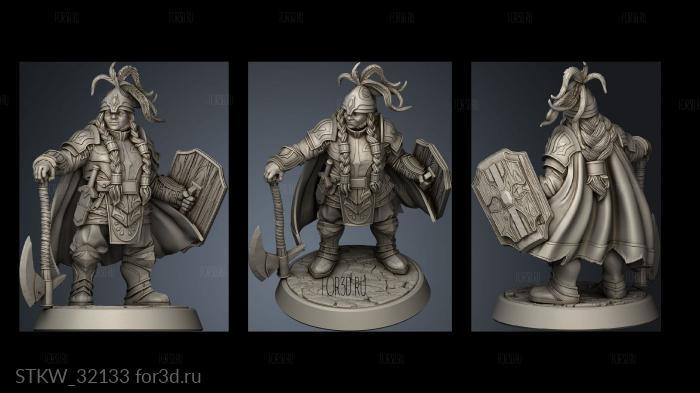 Fantasy Adamantine Commander stl model for CNC