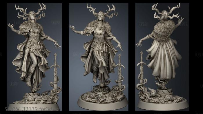 Fantasy Hel stl model for CNC