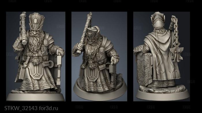 Fantasy Priest Thor stl model for CNC