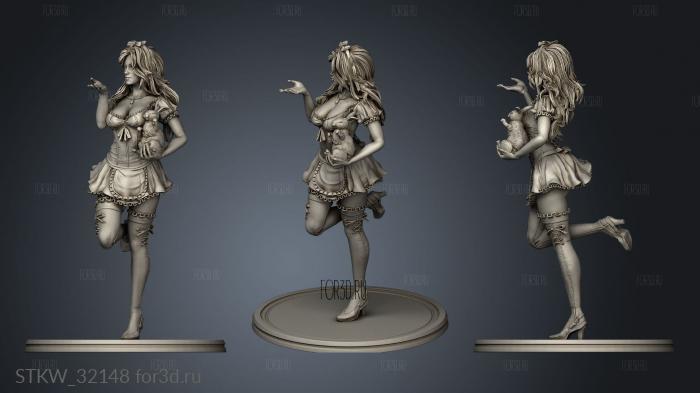 Fantasy Lady One stl model for CNC