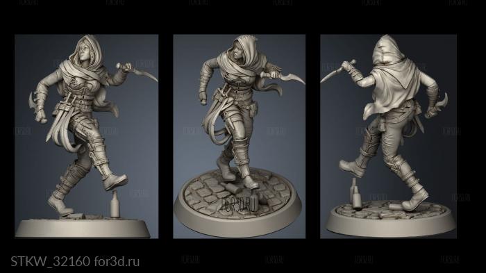 Fantasy Legendarium Dragons Liars Enemies Skulking Rogue stl model for CNC