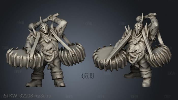 Fantasy Pestilence musician stl model for CNC