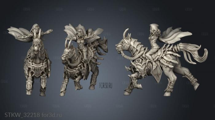 Fantasy Rider Calvary stl model for CNC