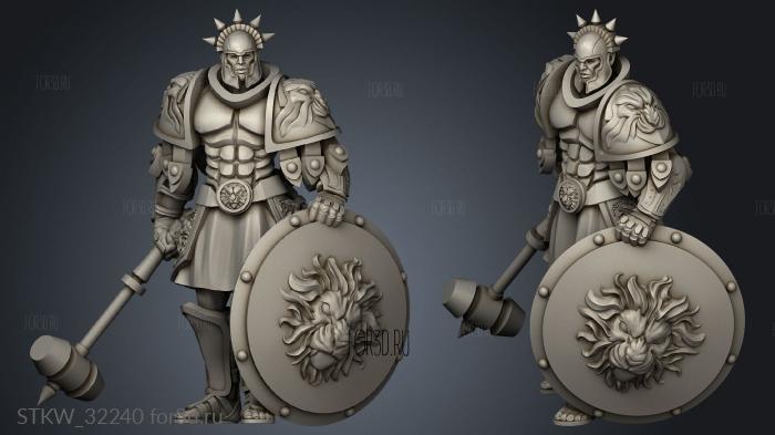 Fantasy Sancast infantry Liberators stl model for CNC