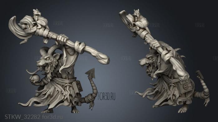 Fantasy Sohei Farseer stl model for CNC