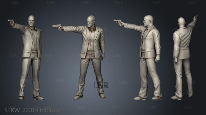 Fast and furious Jason Statham stl model for CNC