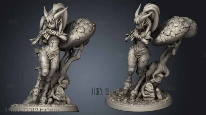 Fauna Satyr Bard stl model for CNC