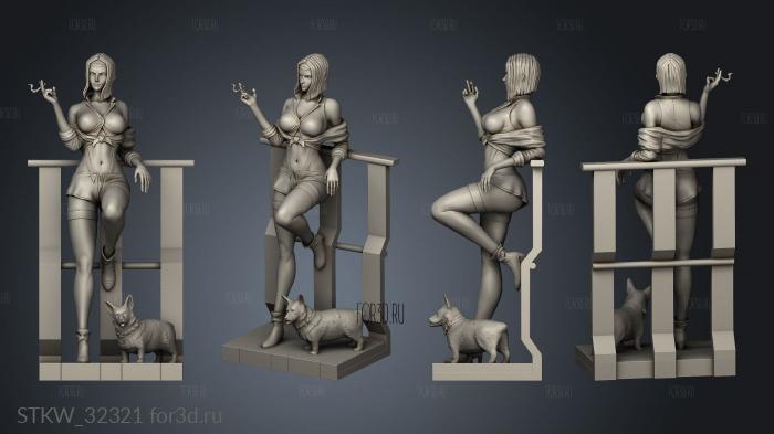 Faye Valentine stl model for CNC