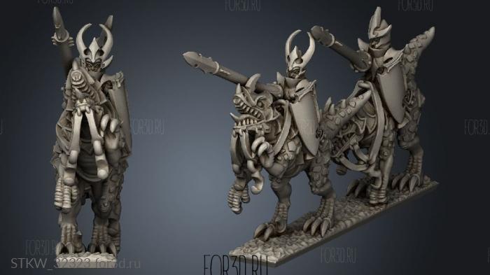 Dire elves Heavy Cavalry elf stl model for CNC