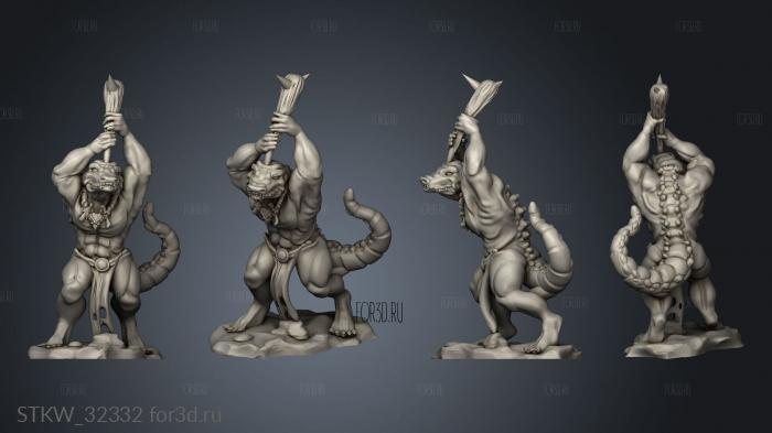 Lizardfolk 3d stl модель для ЧПУ