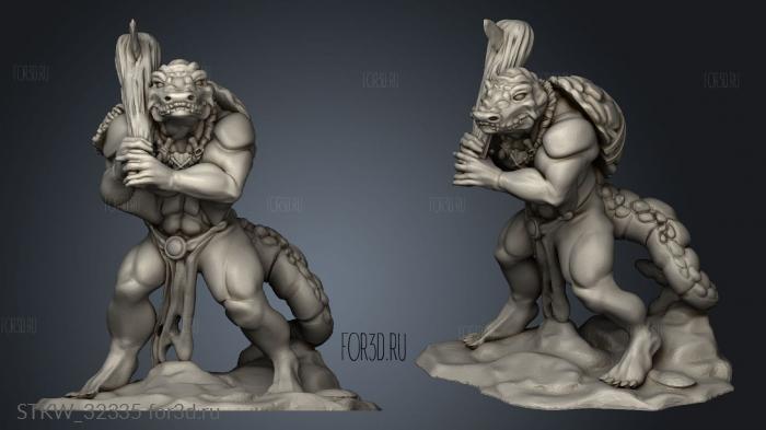 Lizardfolk 3d stl модель для ЧПУ