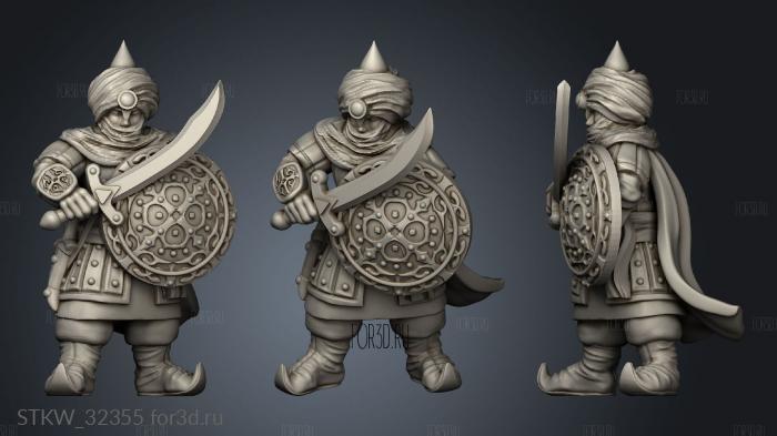 arab warrior stl model for CNC