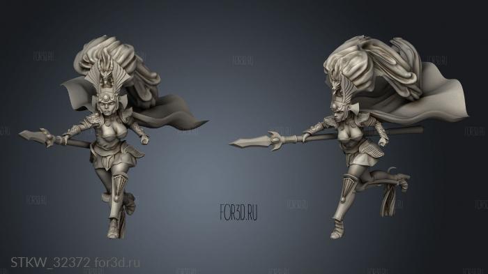 Fantasy Maiden mantello stl model for CNC