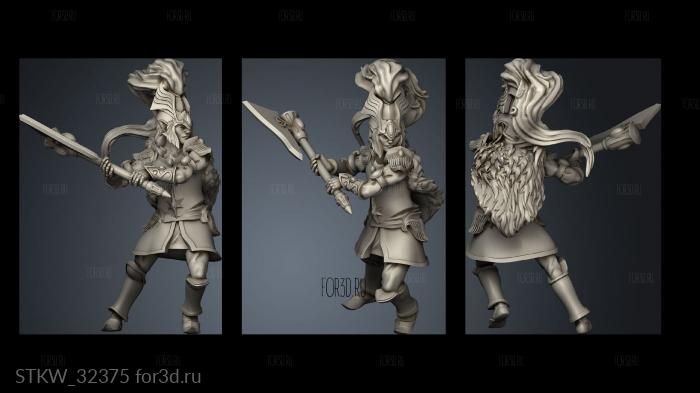 Fantasy Warrior lion Warrior stl model for CNC