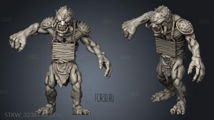 Orcs Black Trolls Nickys Hatchery Troll Punchinged stl model for CNC