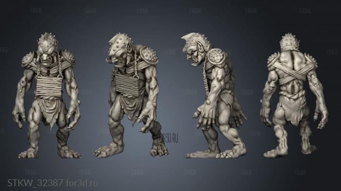 Orcs Black Trolls Nickys Hatchery Troll Walkinged stl model for CNC