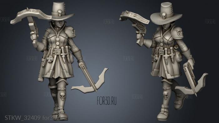 Witch hunter stl model for CNC