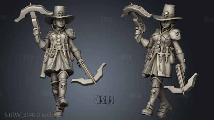 Witch hunter stl model for CNC