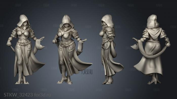 Priests Female Priest stl model for CNC