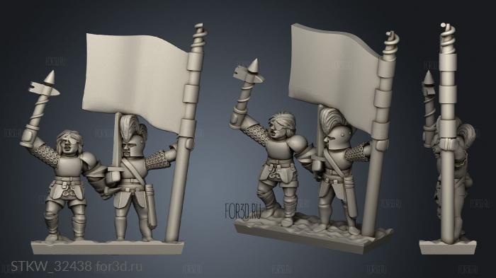 Fellowship Pikemen Pike Command stl model for CNC