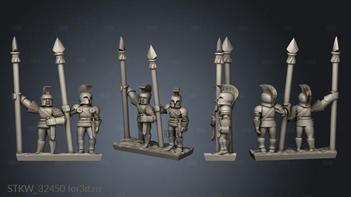 Fellowship Pikemen Pike Strip stl model for CNC