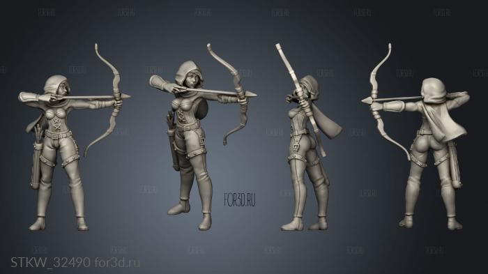 Female Ranger arrow stl model for CNC