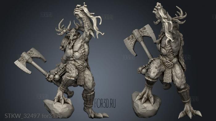 Feral vampire stl model for CNC