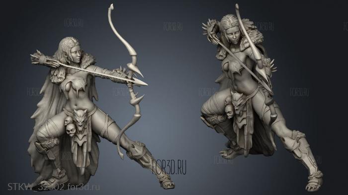 Woods Amazon Archer 3d stl модель для ЧПУ