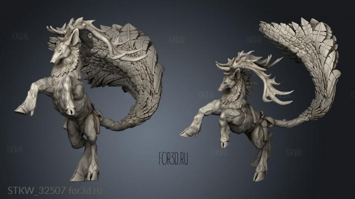 Woods Deer King Mount 3d stl модель для ЧПУ