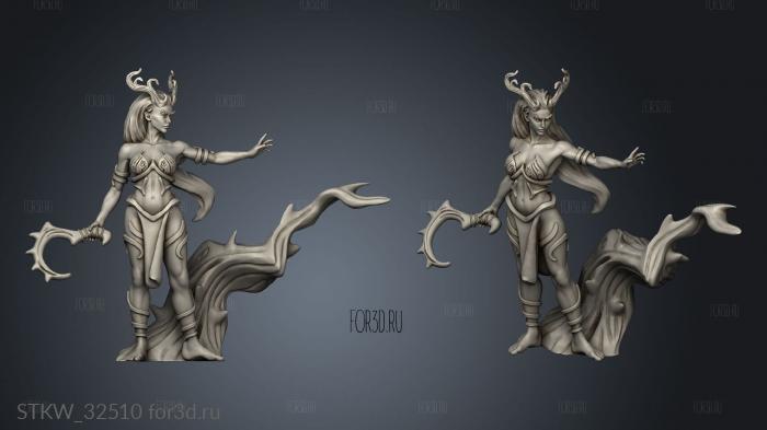 Woods Dryad Nature Magic stl model for CNC