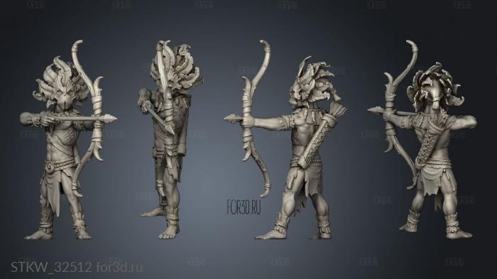 Woods Forest Gnome Archer stl model for CNC