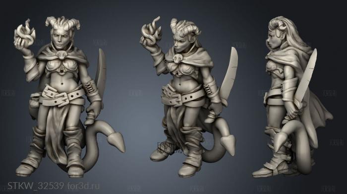 nissa tiefling warlock 3d stl модель для ЧПУ