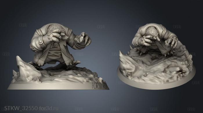 Fiends the Undercity Molekin Merchant stl model for CNC