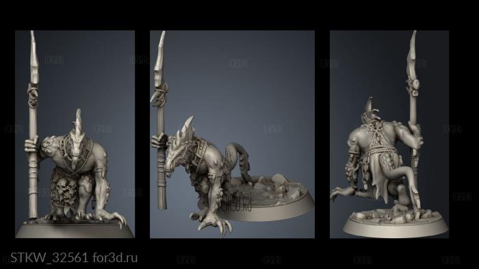 Fiends the Undercity Troglodyte Stalker stl model for CNC