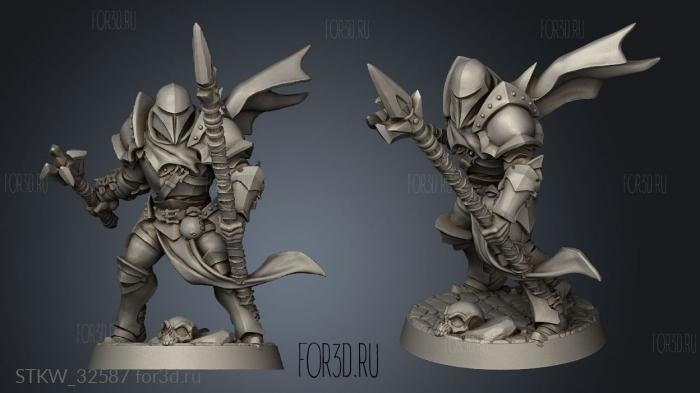 Fighters Guild Human Fighter male stl model for CNC