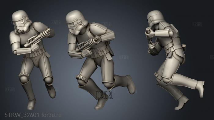 figure stormtrooper able stl model for CNC