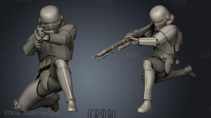 figure stormtrooper able stl model for CNC