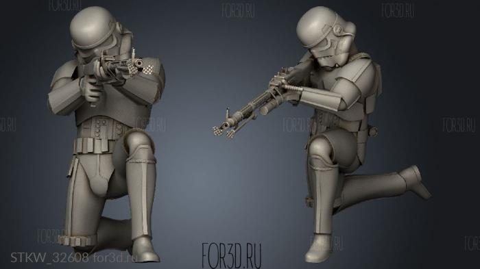 figure stormtrooper able stl model for CNC