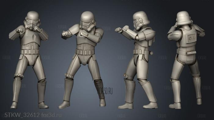 figure stormtrooper able stl model for CNC