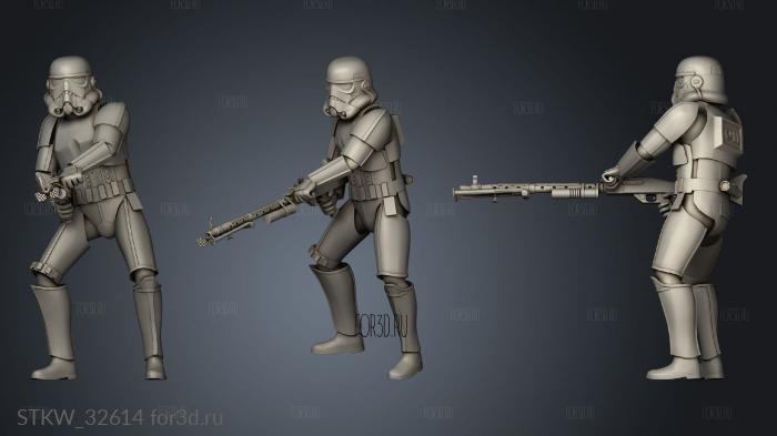 figure stormtrooper able stl model for CNC