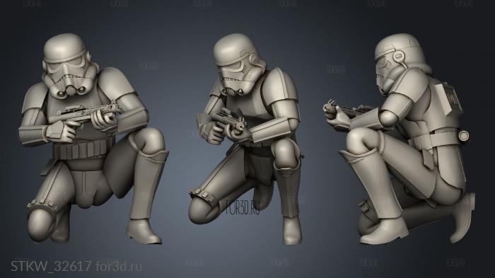 figure stormtrooper able stl model for CNC