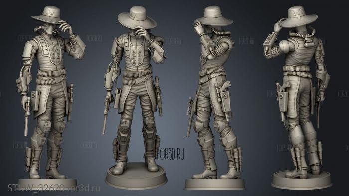 FIGURINE Cad Bane stl model for CNC