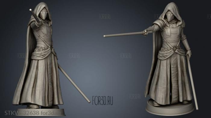 FIGURINE Darth Revan stl model for CNC