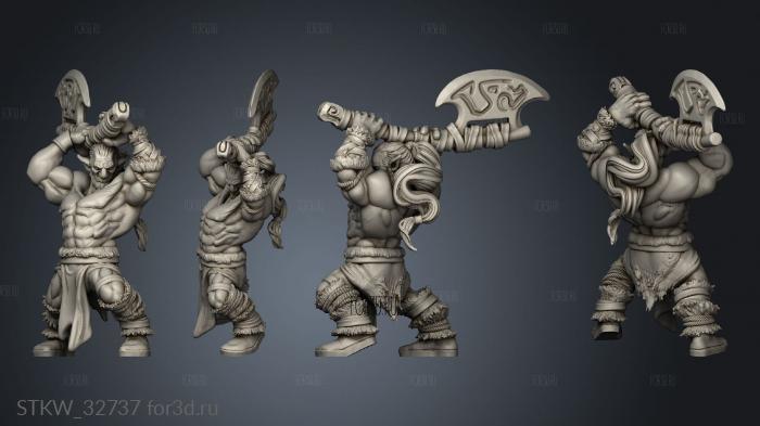 Firbolgs Barbarian stl model for CNC