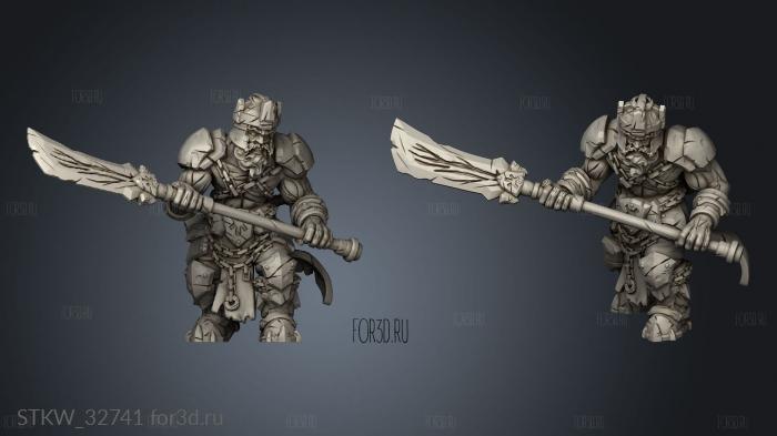 Fire Giant Axe stl model for CNC