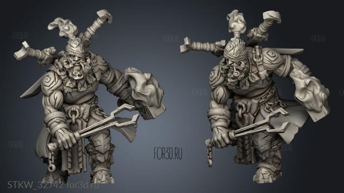 Fire Giant stl model for CNC