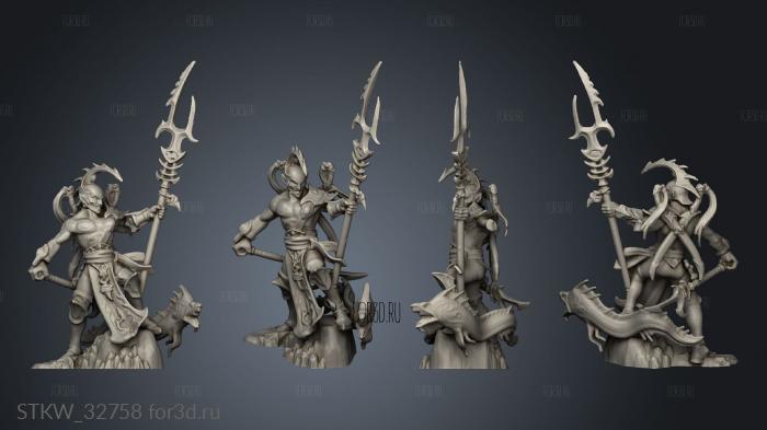 Fish Folk Lord stl model for CNC