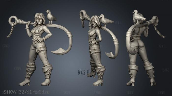 Fishergirl stl model for CNC