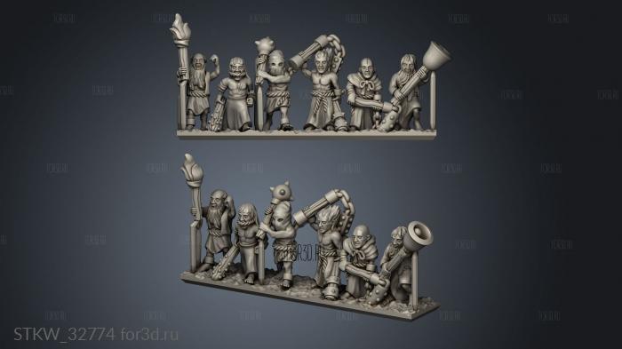 flagellants stl model for CNC