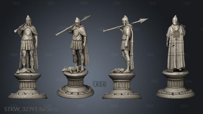 Flash Gods Aletheia Monument stl model for CNC